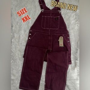 Levis Red Tab Overalls BURGUNDY BRAND NEW SIZE 2XL